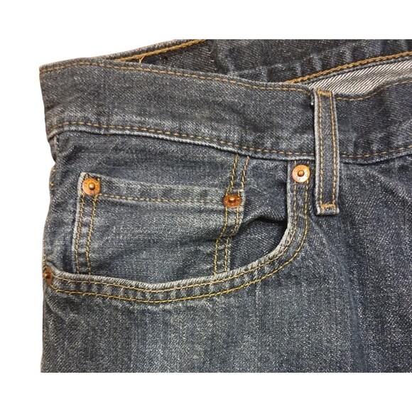 Levi Strauss & Co Signature Bootcut 38x32 Men's Blue Jeans 100% Cotton 5 Pocket - Picture 12 of 16